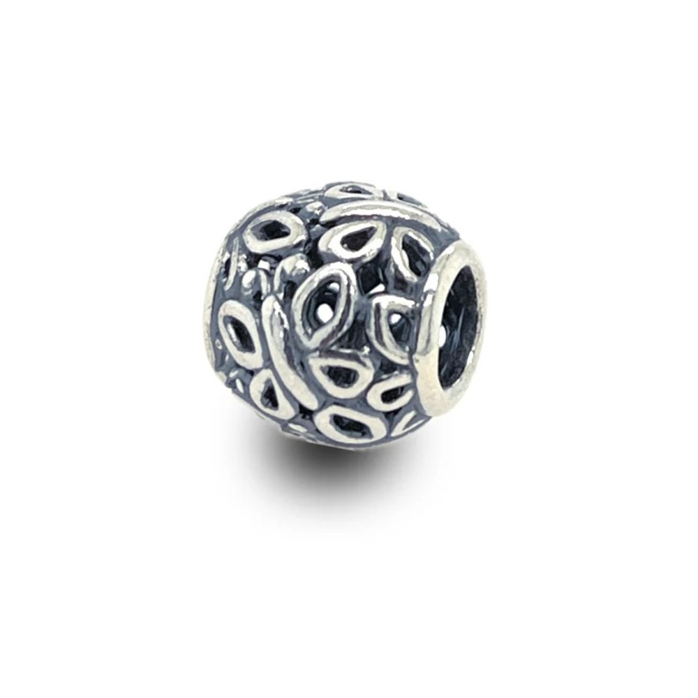 Pandora Butterfly Garden Sterling Silver 925 Leaf Flower Charm Bead 790895